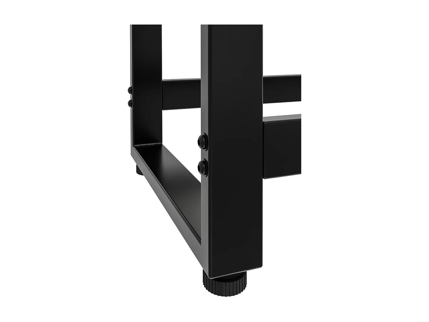 Etagère bois de cheminée - Métal - 50 x 25 x 150cm - Noir - Morson