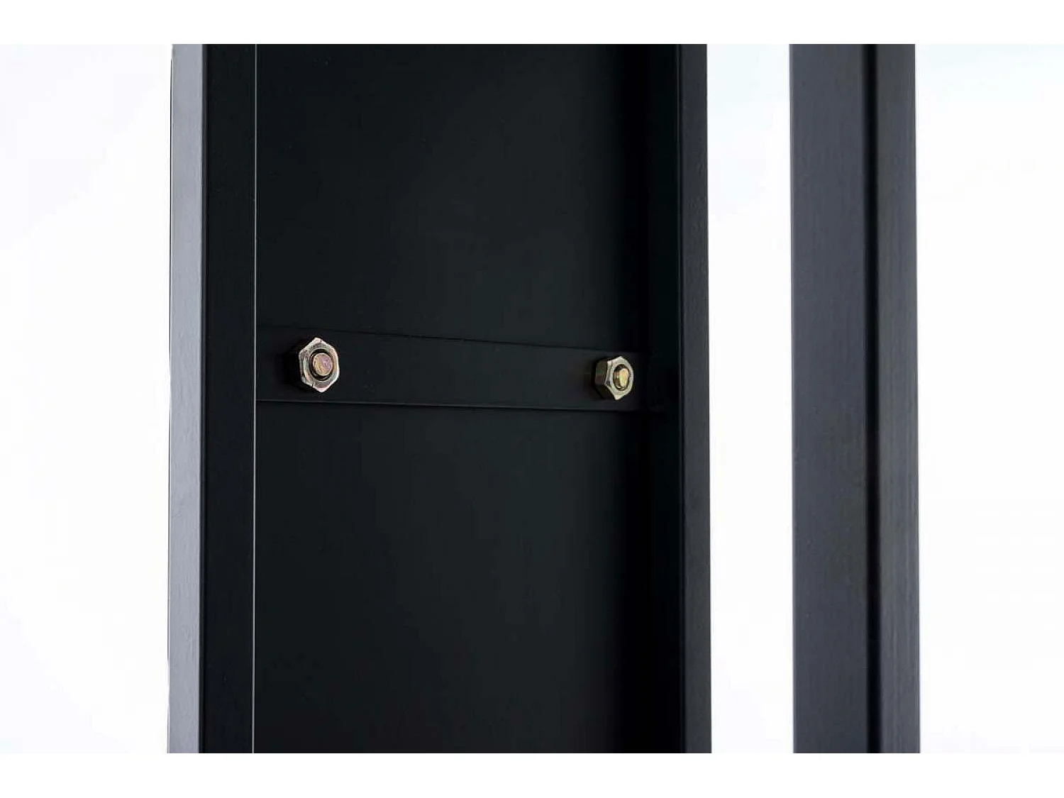 Porta legna - Metallo - 25 x 25 x 80cm - nero-opaco - Spark