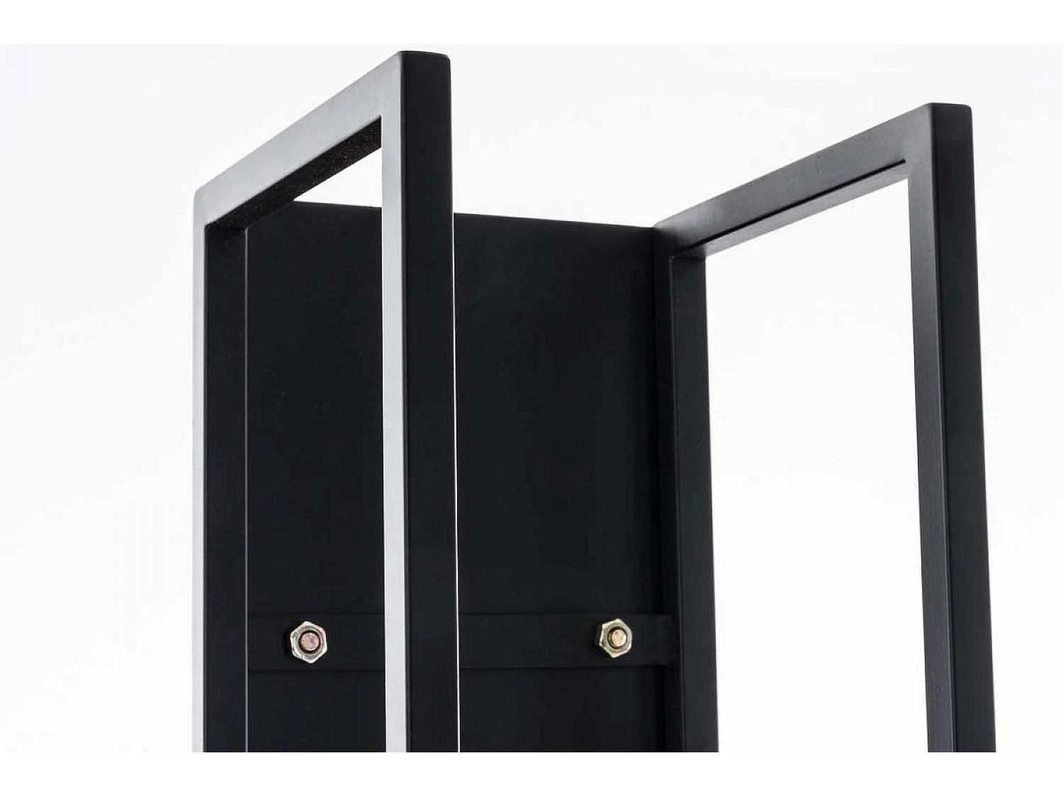 Brandhoutrek  - Metalen - 25 x 25 x 100cm - mat zwart - Spark