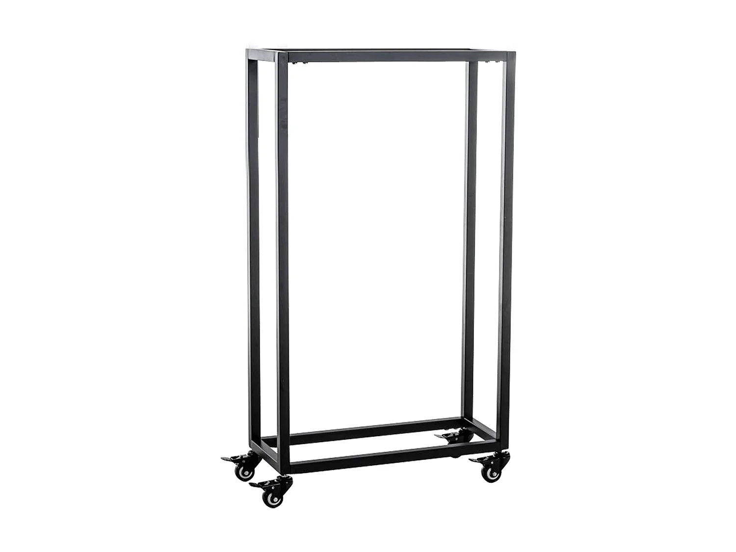 Kaminholzregal - Metall - 40 x 25 x 100cm - schwarz - Hetta
