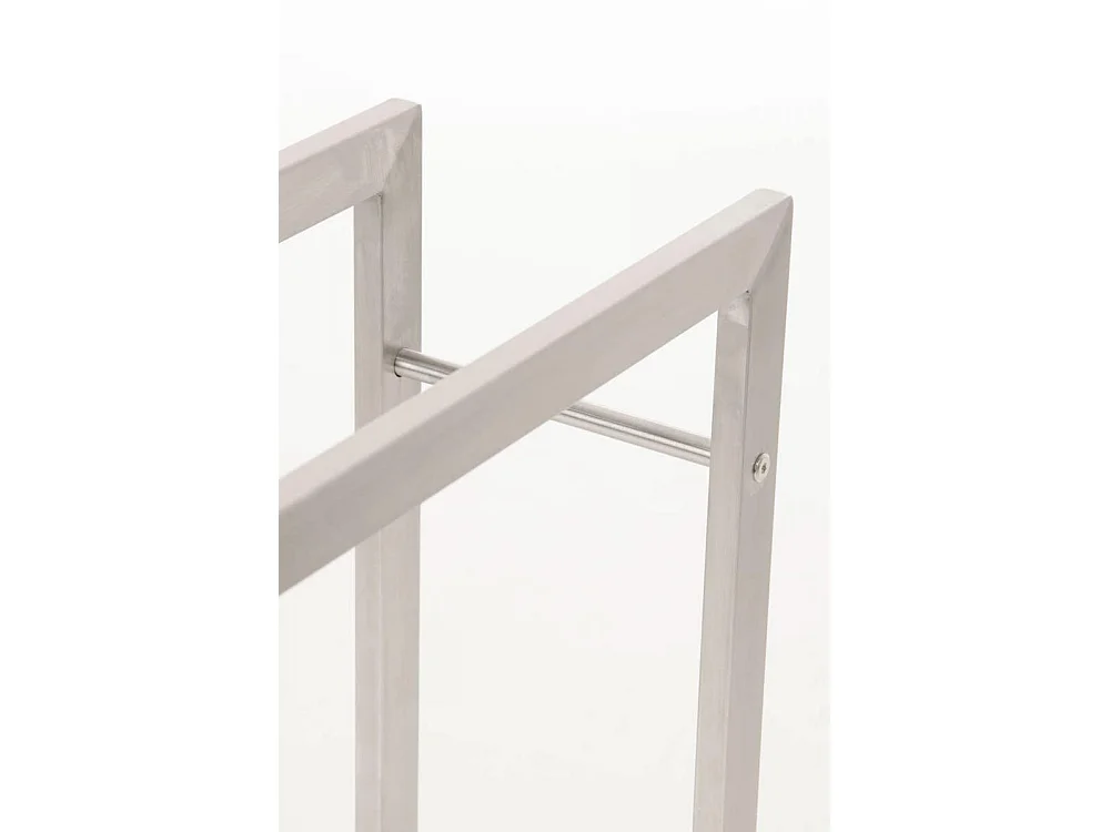 Etagère bois de cheminée - Métal - 80 x 25 x 100cm - Acier inoxydable - Keri