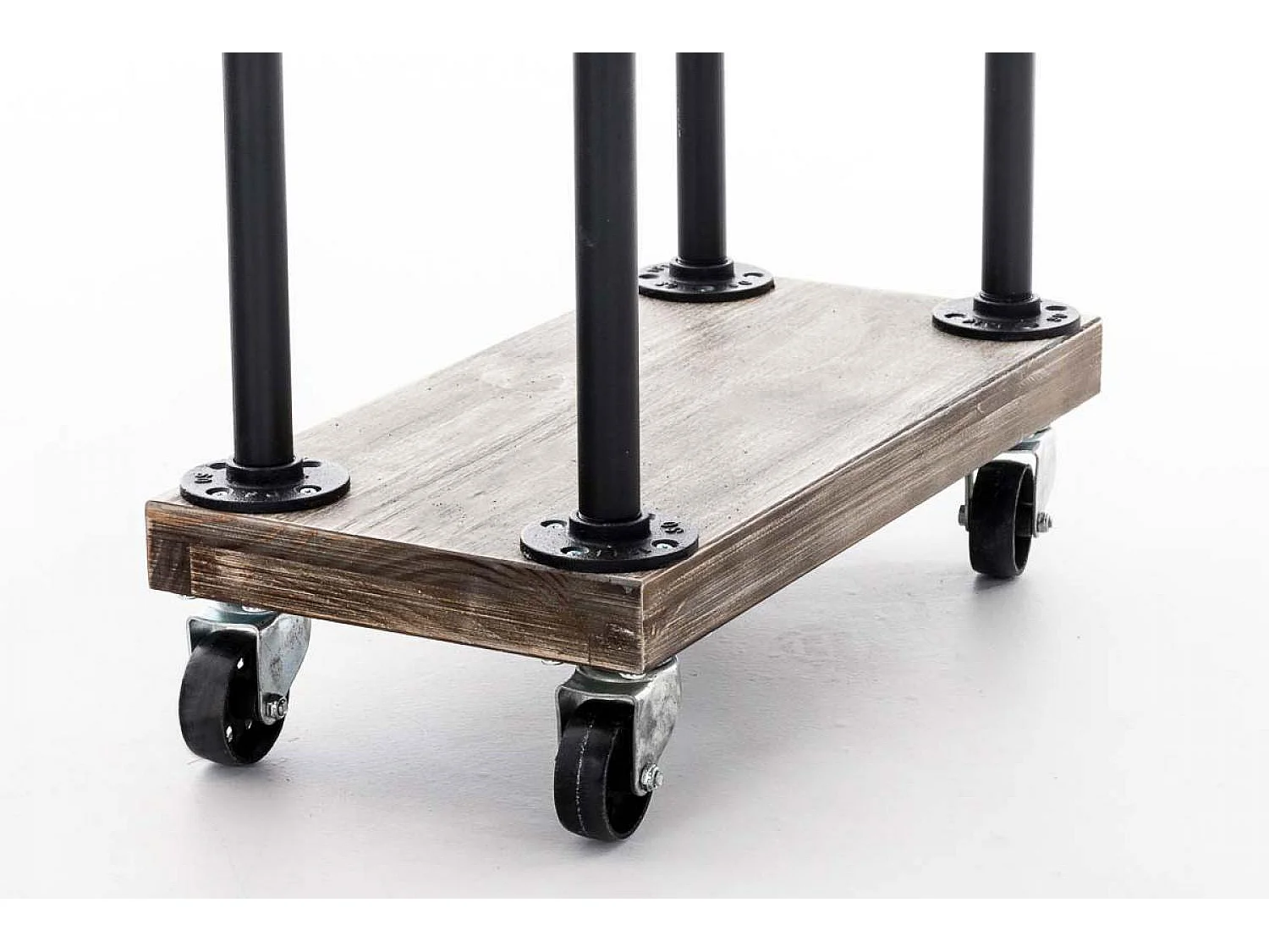 Kaminholzregal - Metall - 60 x 30 x 150cm - schwarz - Forks