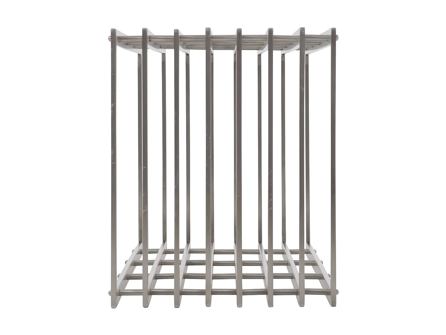 Kaminholzregal - Metall - 50 x 40 x 100cm - edelstahl - Irving