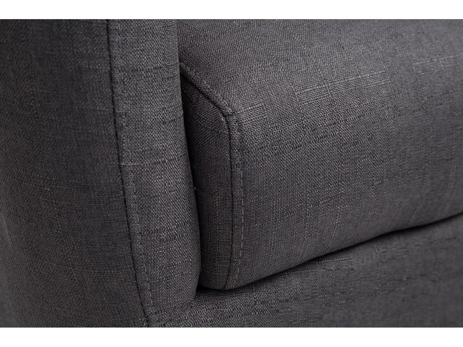 Fauteuil - Tissu & Bois - Gris foncé - Tilgard