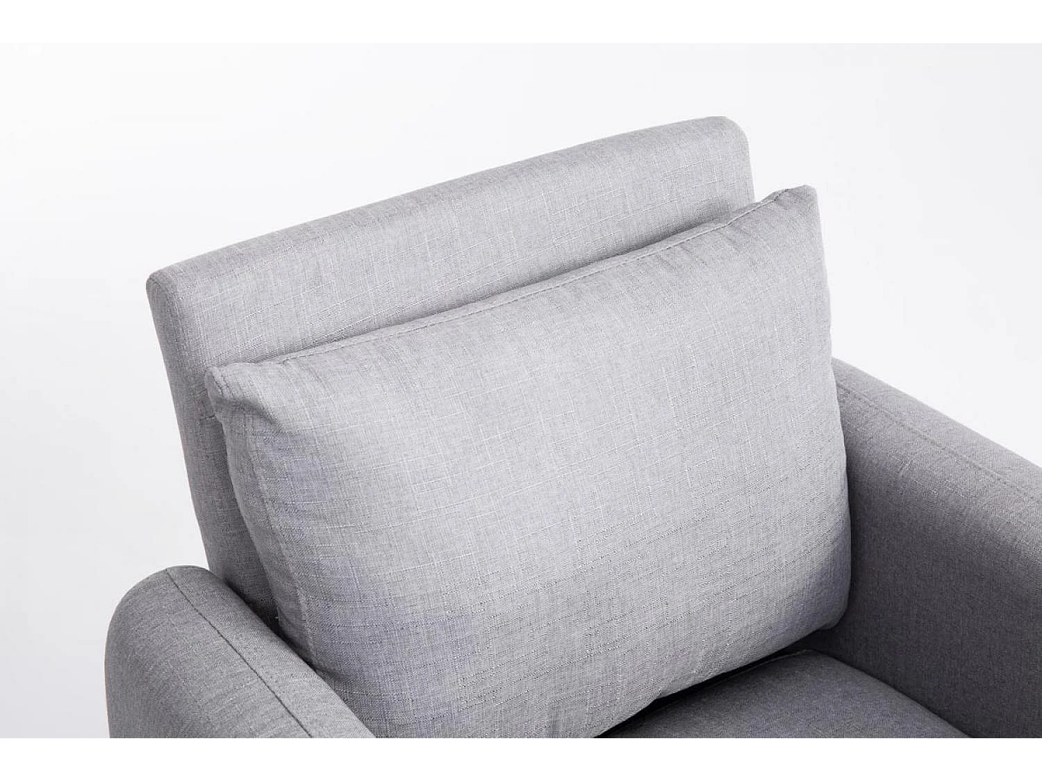 Fauteuil - Stof & Hout - grijs - Tilgard