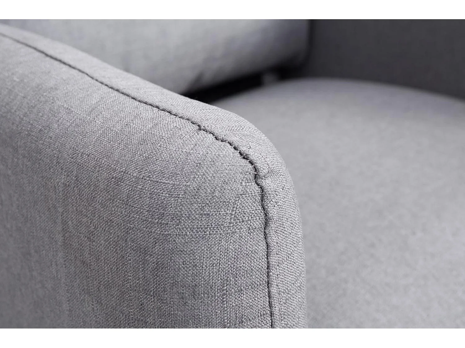 Fauteuil - Stof & Hout - grijs - Tilgard