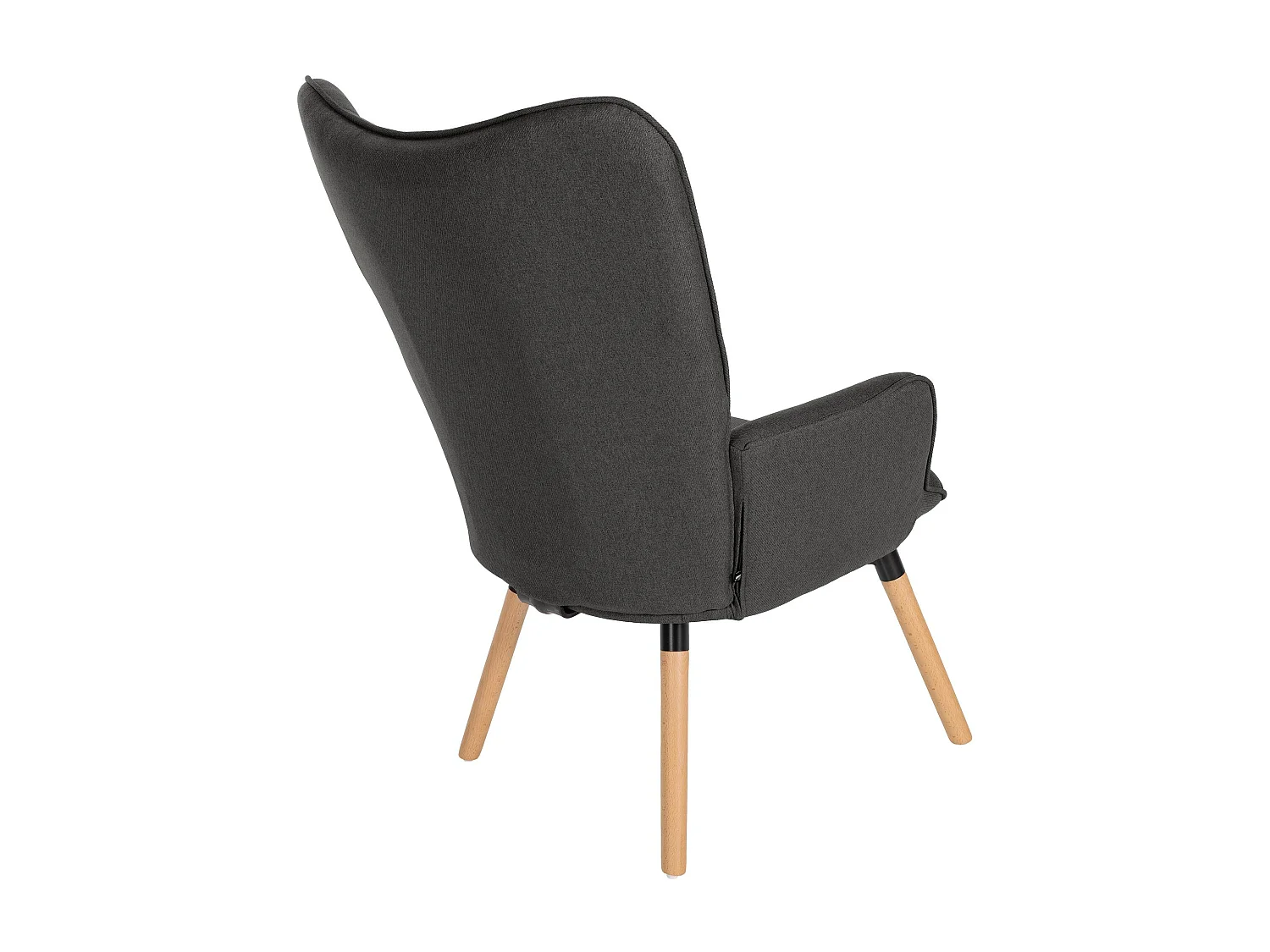 Fauteuil - Tissu & Bois - Gris foncé - Garding