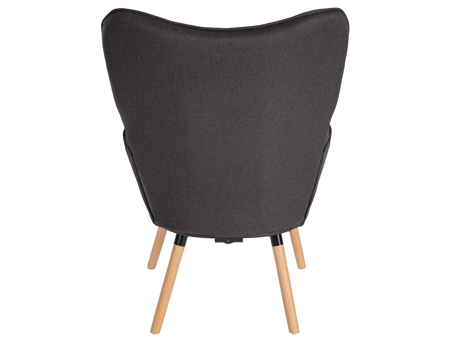 Fauteuil - Tissu & Bois - Gris foncé - Garding