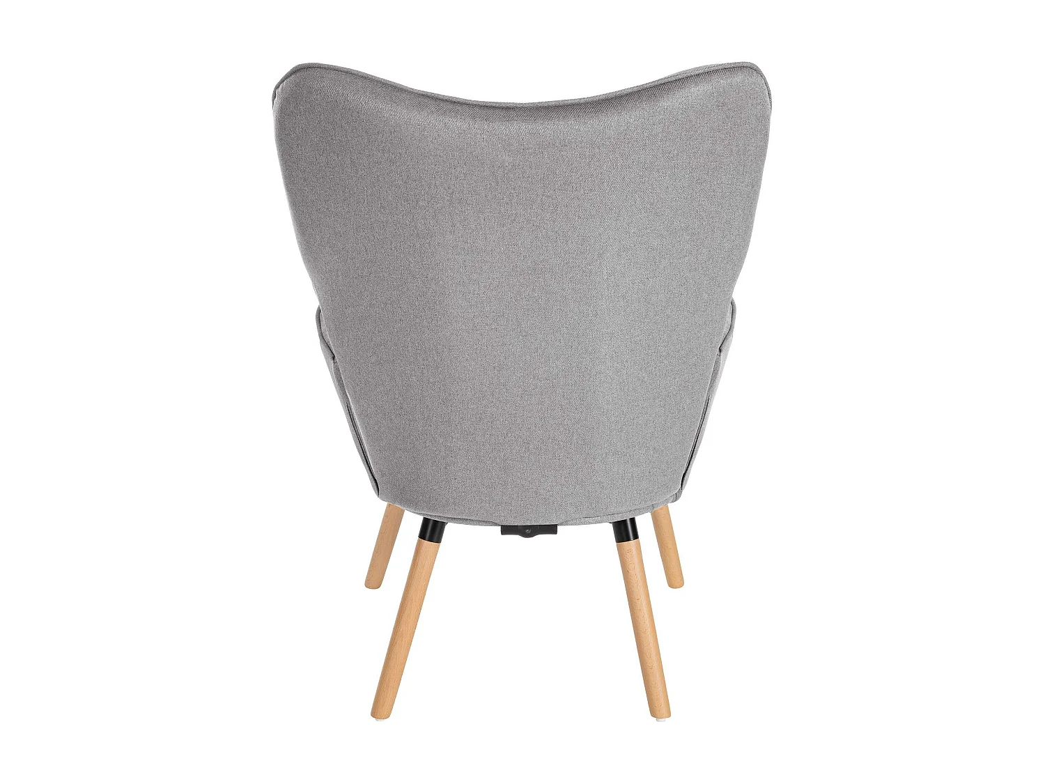 Fauteuil - Tissu & Bois - Gris - Garding