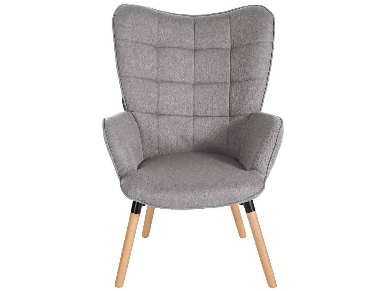 Fauteuil - Tissu & Bois - Gris - Garding