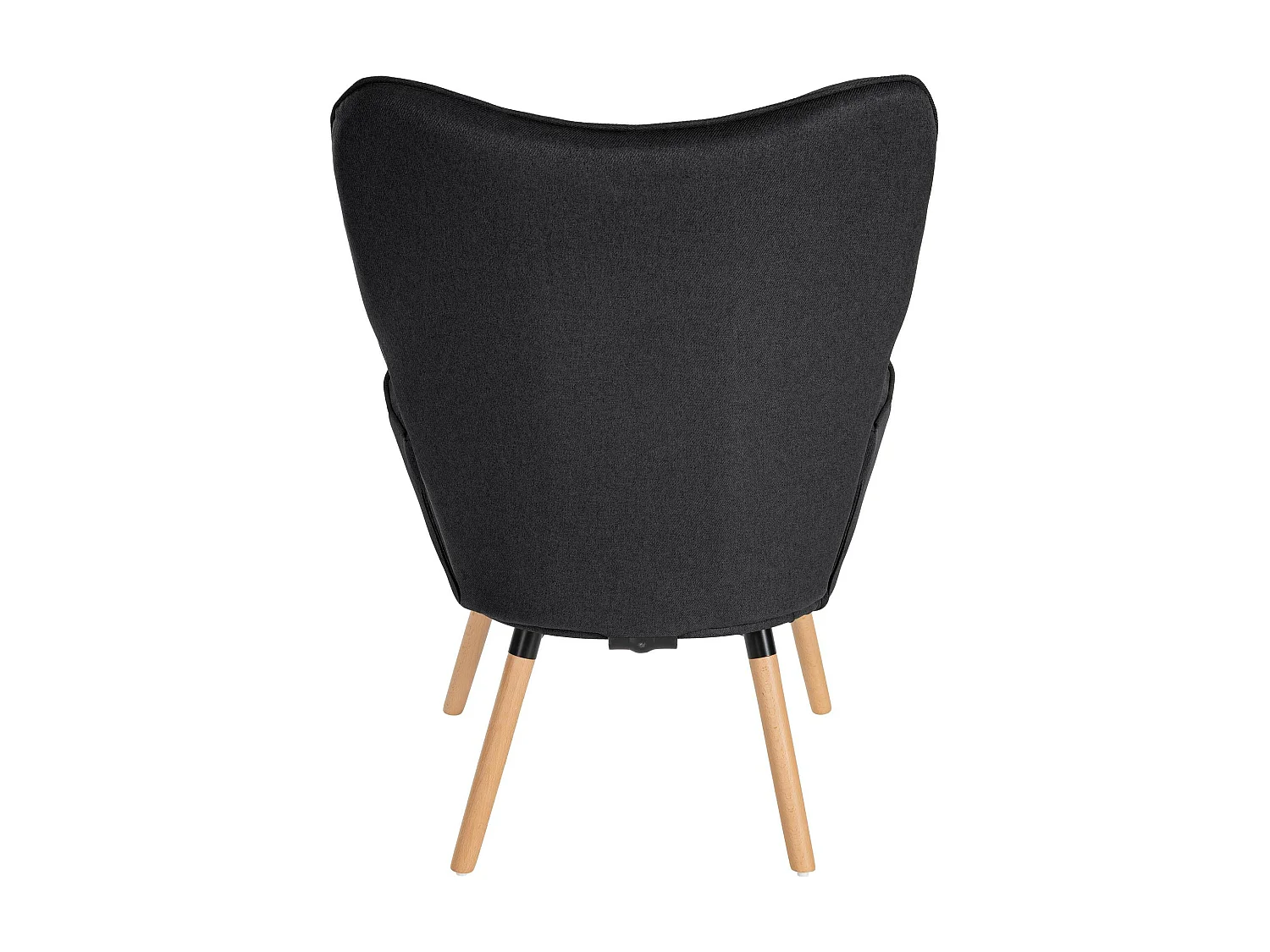 Fauteuil - Tissu & Bois - Noir - Garding