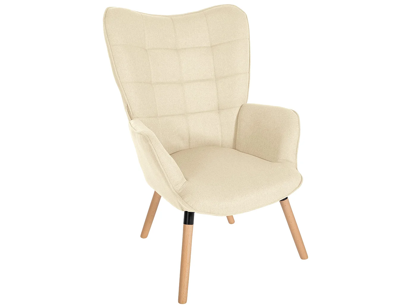 Fauteuil - Stof & Hout - creme - Garding