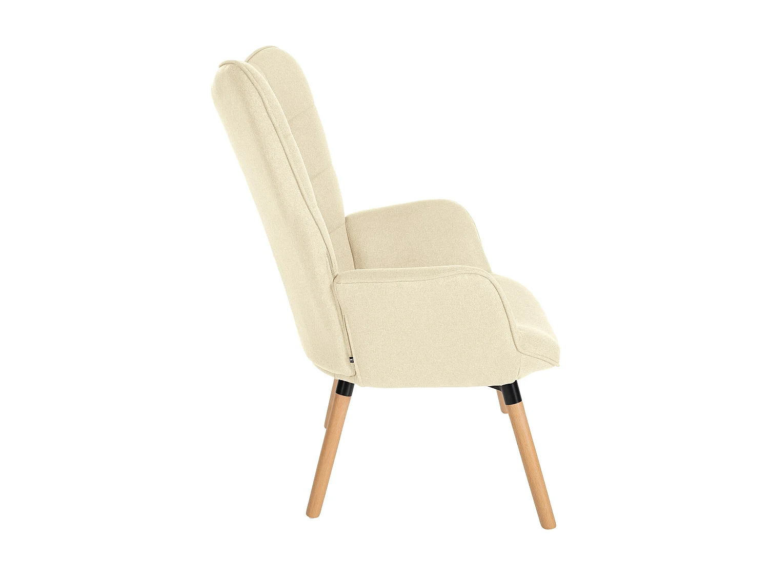 Fauteuil - Stof & Hout - creme - Garding