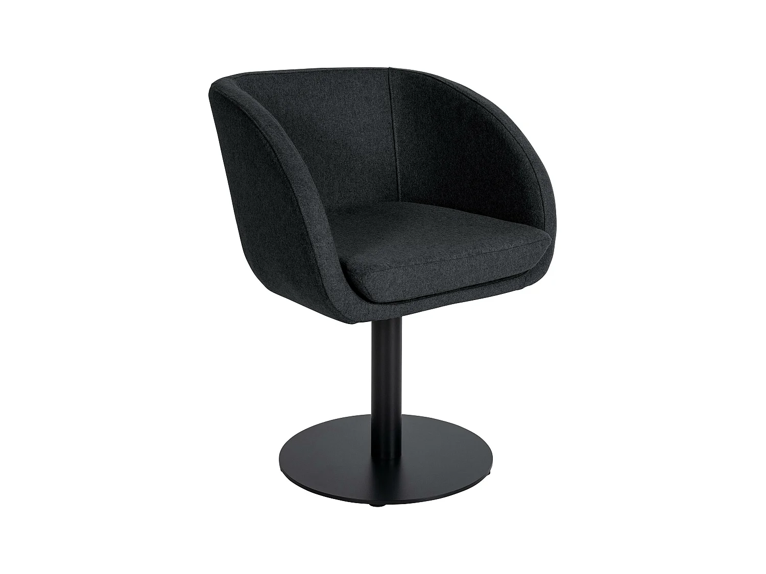 chaises avec accoudoirs - Feutrine & Blanc - Anthracite - Gambo Filz