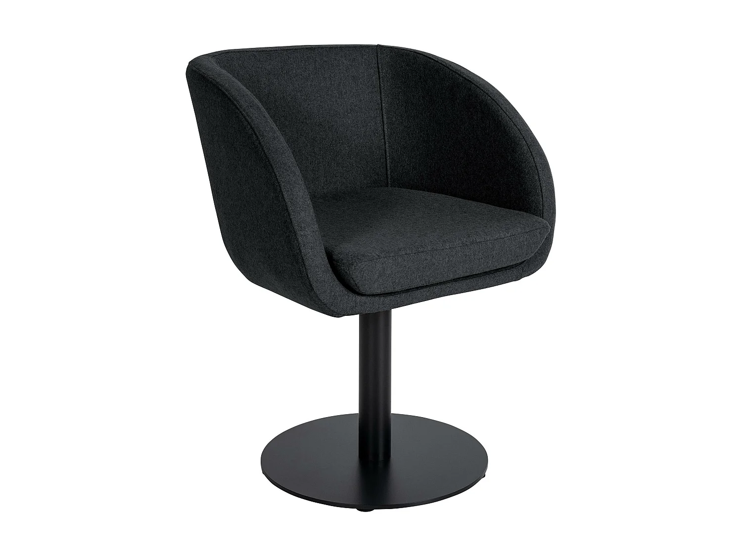 chaises avec accoudoirs - Feutrine & Blanc - Anthracite - Gambo Filz