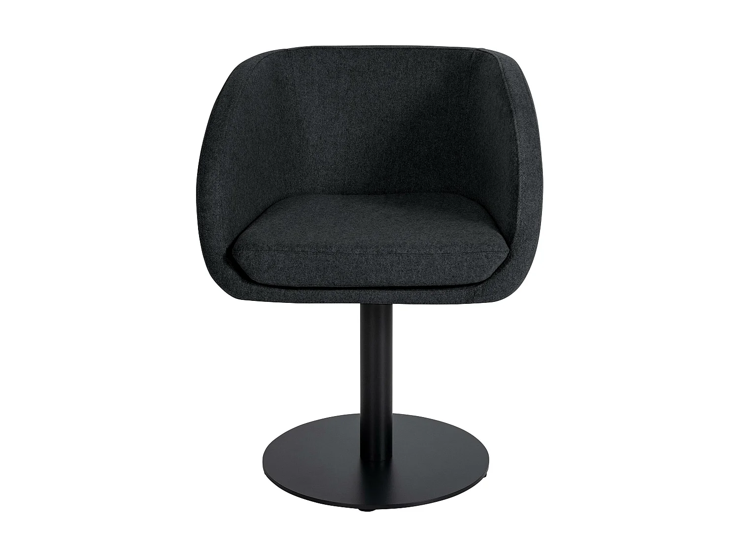 chaises avec accoudoirs - Feutrine & Blanc - Anthracite - Gambo Filz