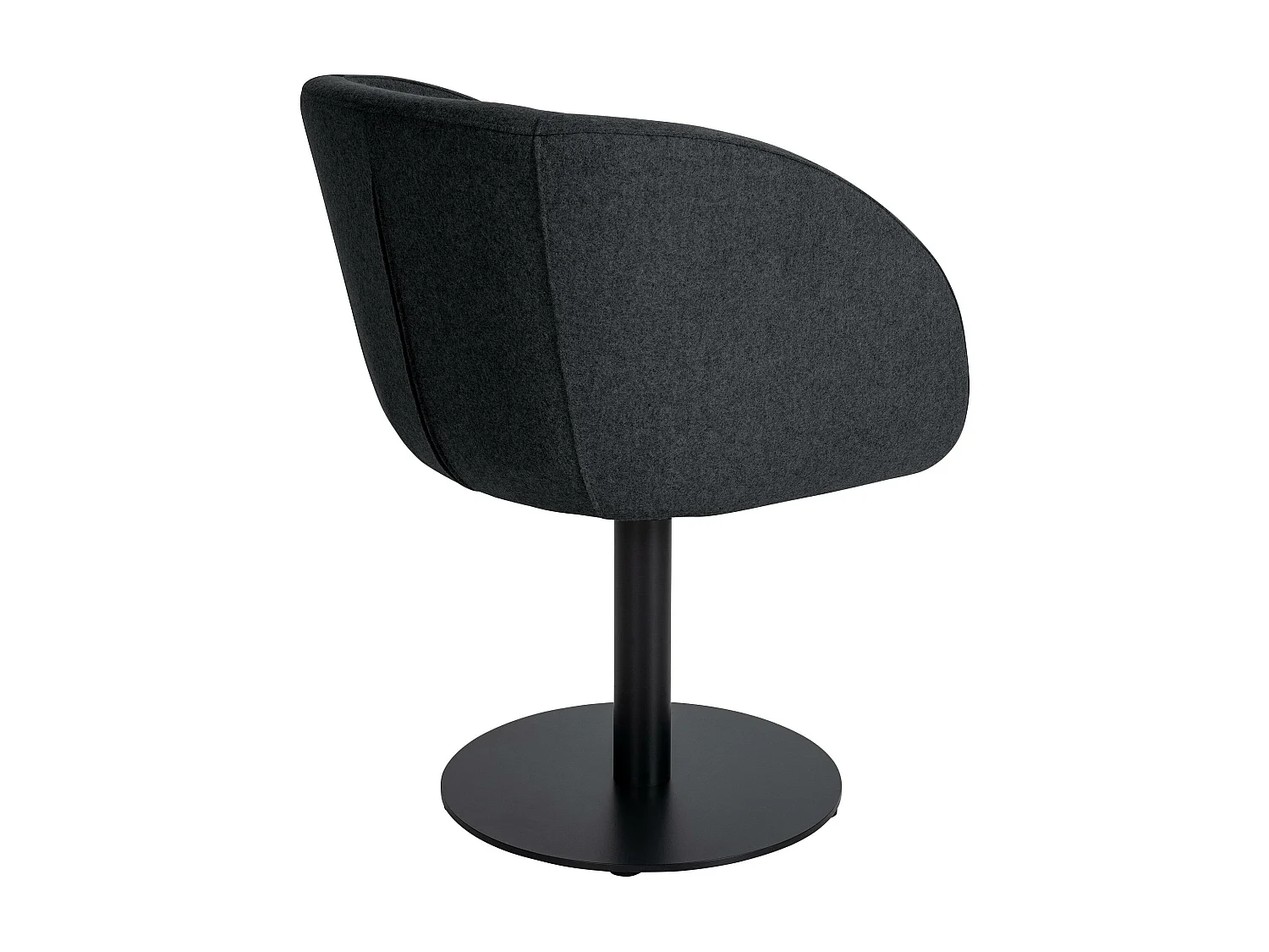 chaises avec accoudoirs - Feutrine & Blanc - Anthracite - Gambo Filz