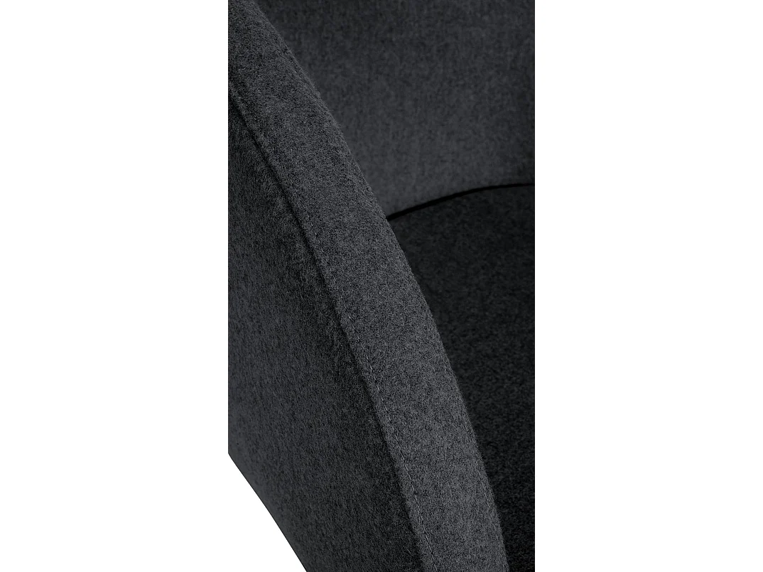 chaises avec accoudoirs - Feutrine & Blanc - Anthracite - Gambo Filz