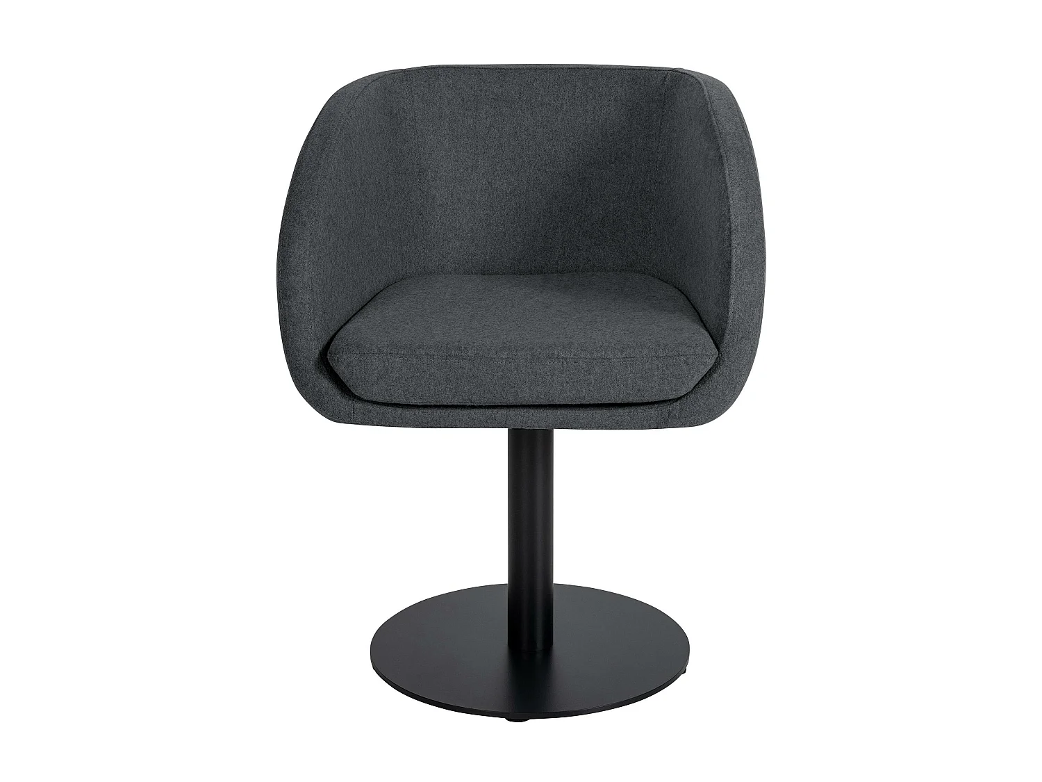 Stoel met armleuningen - Vilt & natura (vierkant) - grijs - Gambo Filz