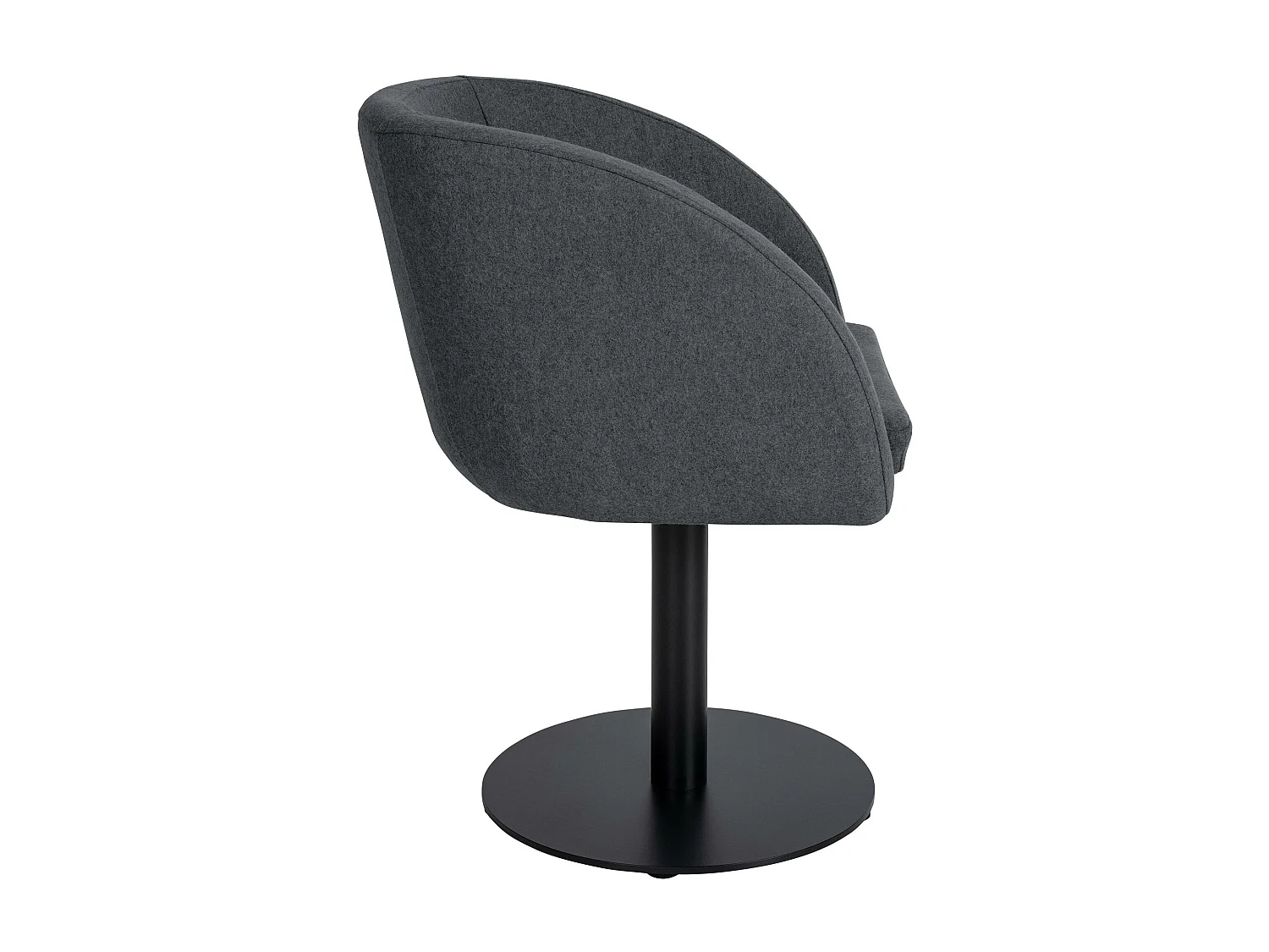 Stoel met armleuningen - Vilt & natura (vierkant) - grijs - Gambo Filz