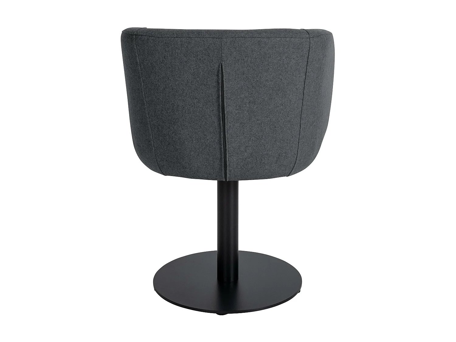 Stoel met armleuningen - Vilt & natura (vierkant) - grijs - Gambo Filz