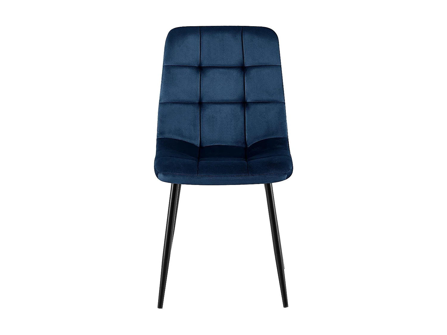 chaise salle à manger - Velours - Bleu foncé - Antibes