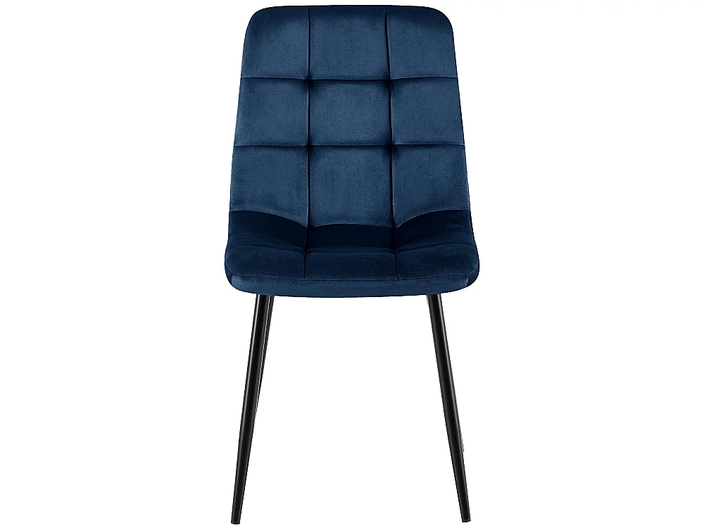 chaise salle à manger - Velours - Bleu foncé - Antibes