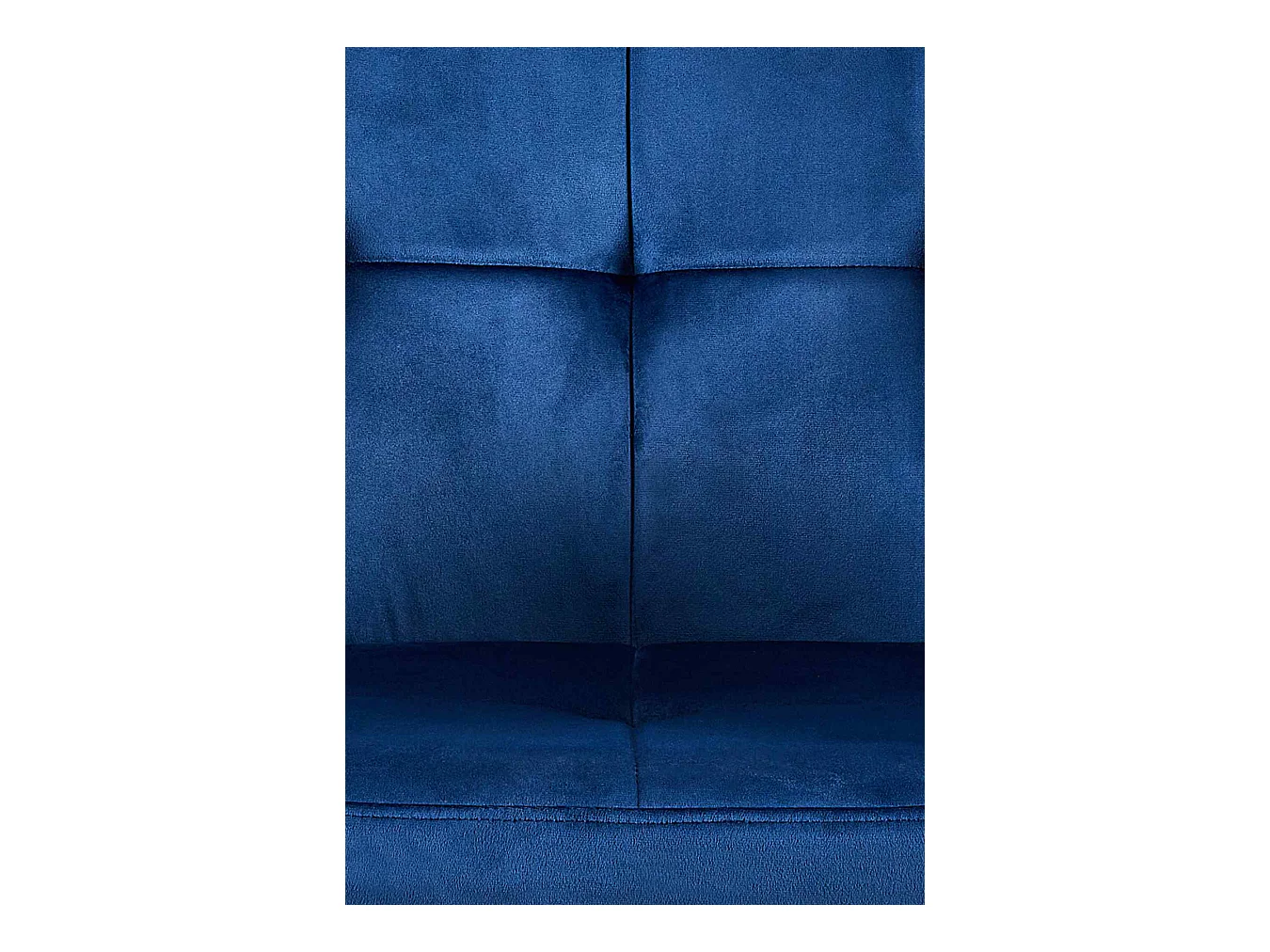 Lot de 2  chaises avec accoudoirs - Velours - Bleu - Emia