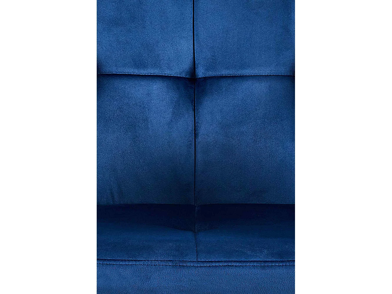 Lot de 2  chaises avec accoudoirs - Velours - Bleu - Emia