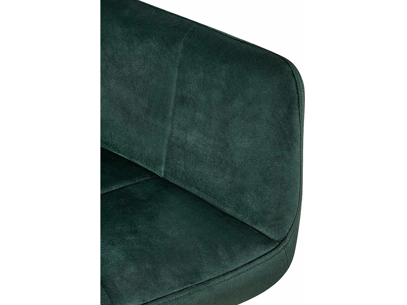 Lot de 2  chaises avec accoudoirs - Velours - Vert - Emia