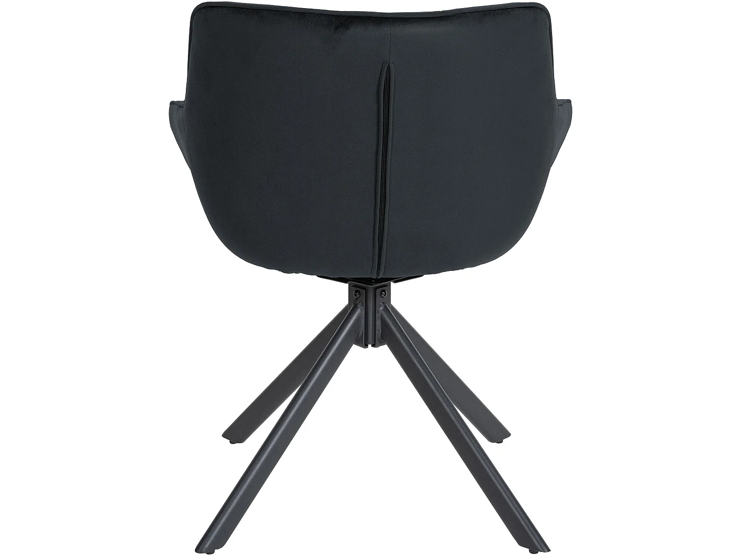 chaise salle à manger - Velours & Noir - Noir - Westport