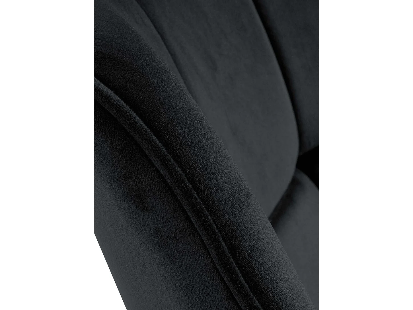 chaise salle à manger - Velours & Noir - Noir - Westport