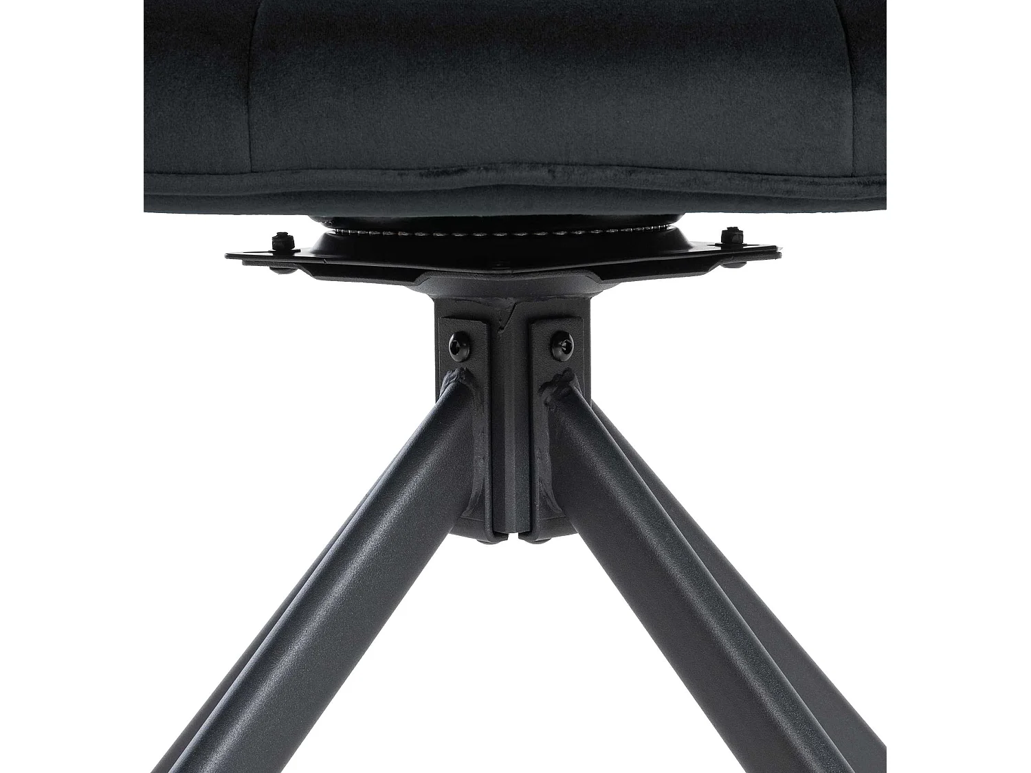 chaise salle à manger - Velours & Noir - Noir - Westport