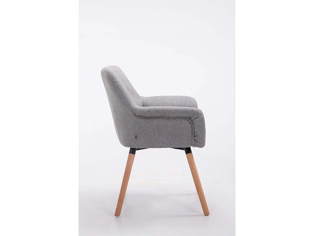 chaises avec accoudoirs - Tissu & Nature - Gris - Cassidy