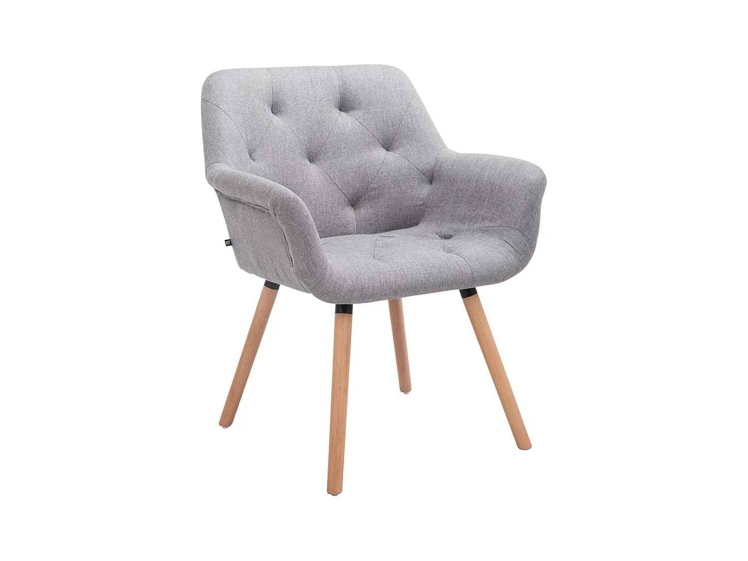 chaises avec accoudoirs - Tissu & Nature - Gris - Cassidy