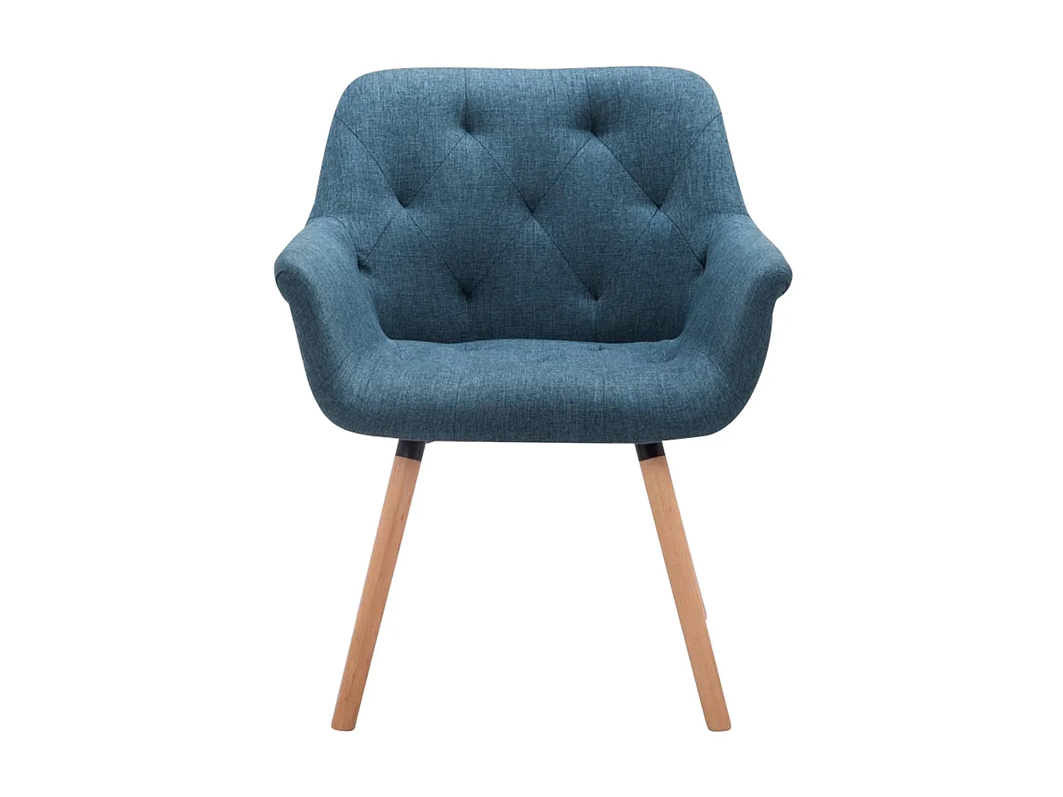 chaises avec accoudoirs - Tissu & Nature - Bleu - Cassidy