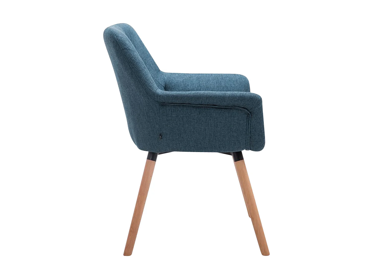 chaises avec accoudoirs - Tissu & Nature - Bleu - Cassidy