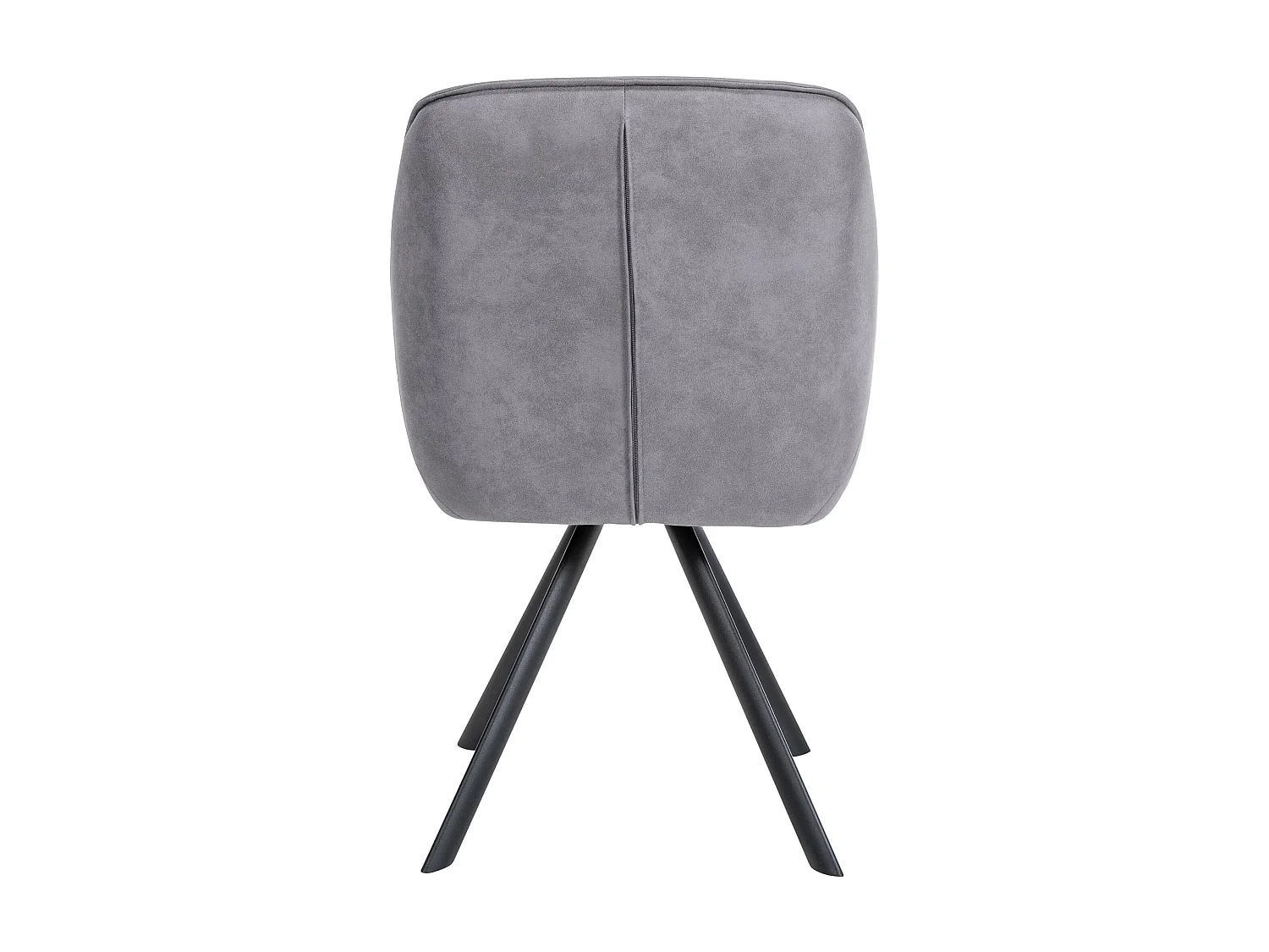 Stoel met armleuningen - Vintage stof - grijs - Russel