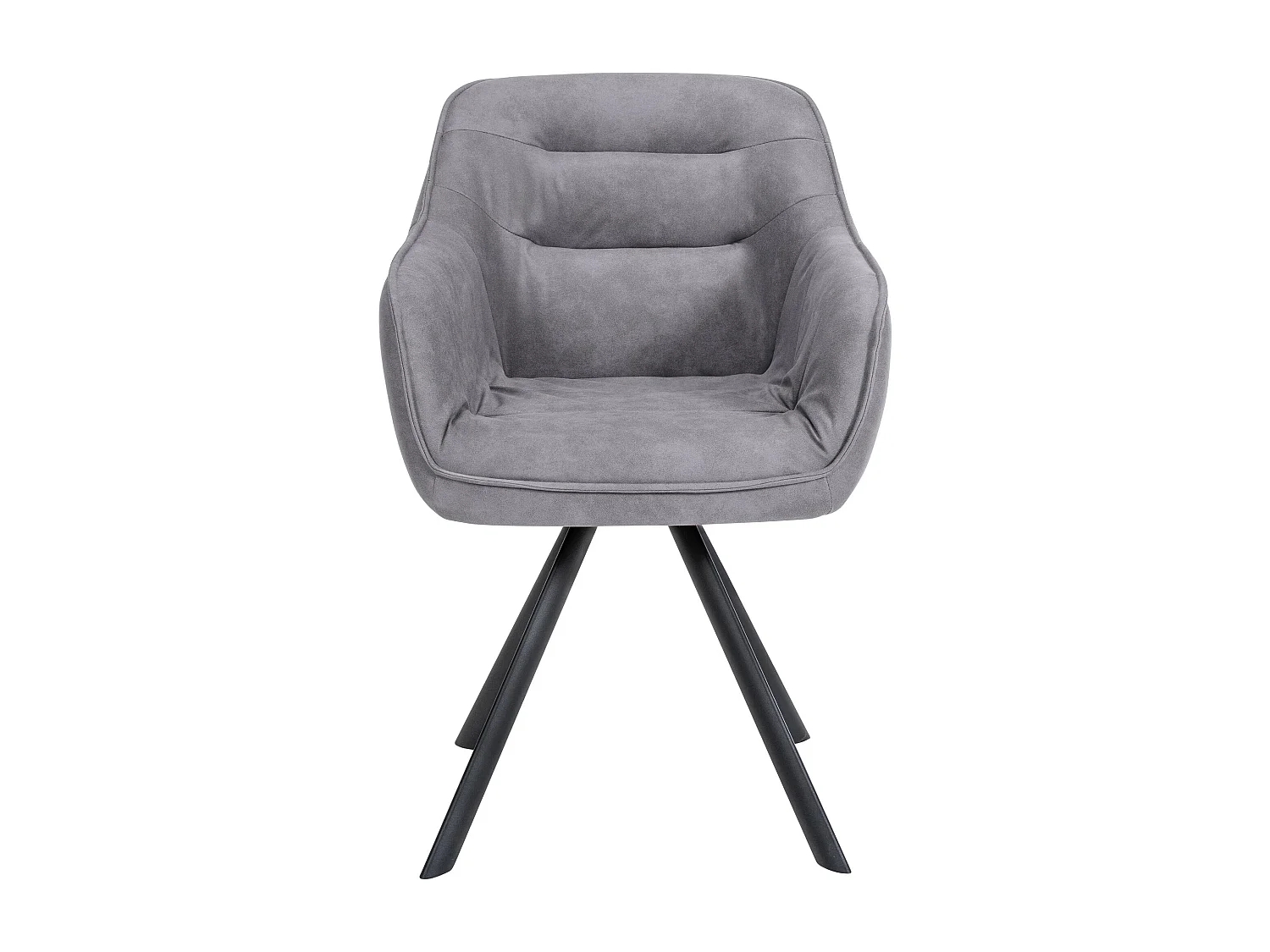 chaises avec accoudoirs - Tissu vintage - Gris - Russel