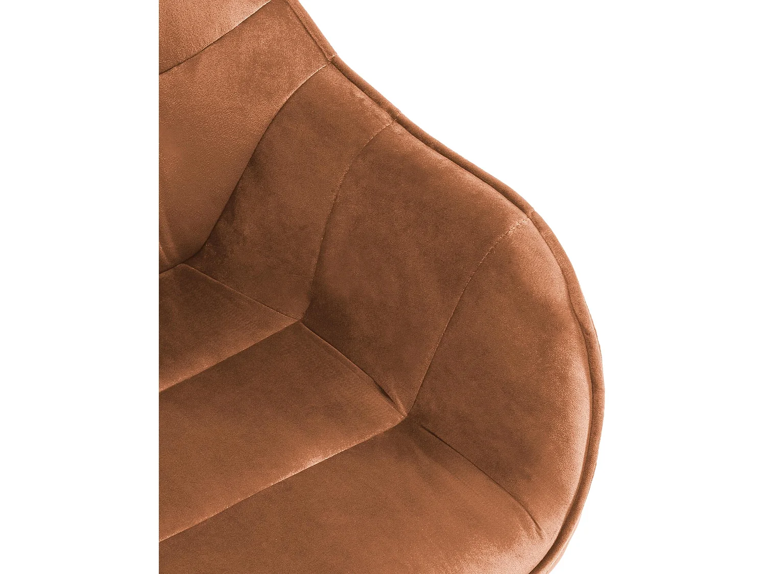 chaises avec accoudoirs - Velours - Café - Russel