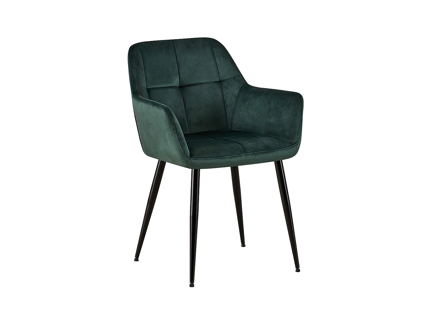 chaises avec accoudoirs - Velours - Vert - Emia