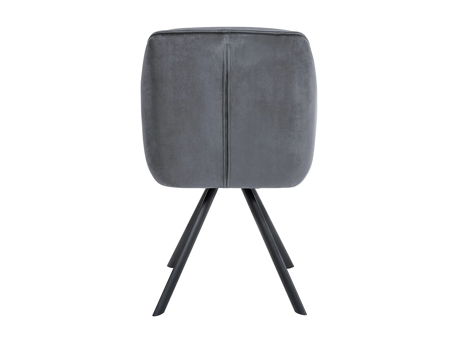 Sedia con braccioli - Velluto - grigio scuro - Russel