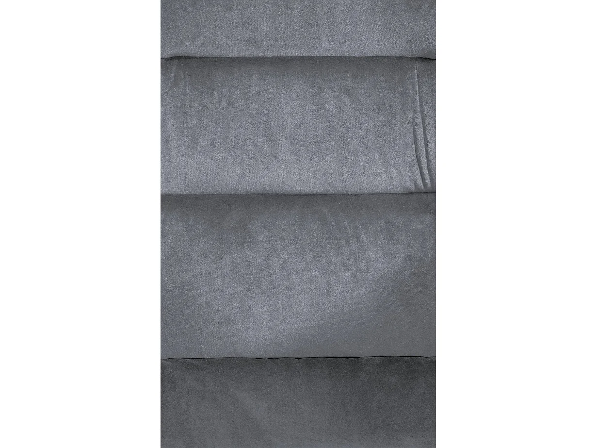 chaises avec accoudoirs - Velours - Gris foncé - Russel