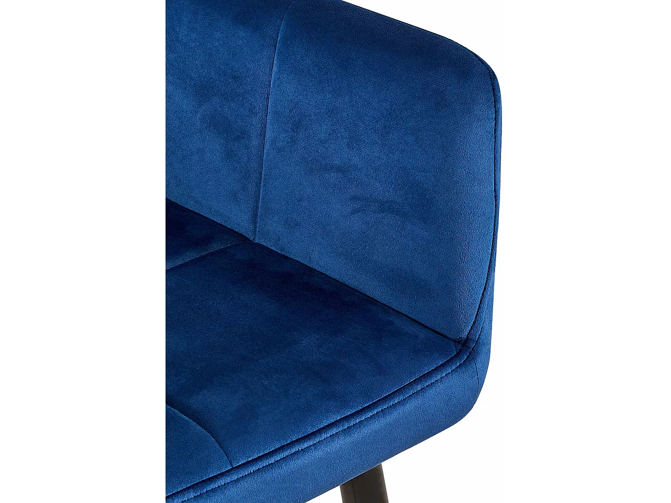 chaises avec accoudoirs - Velours - Bleu - Emia