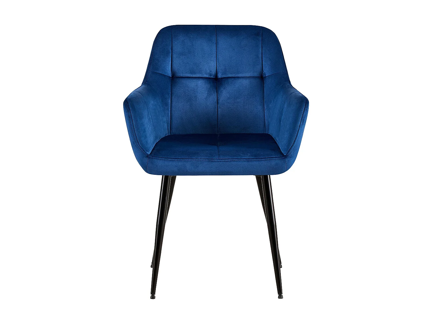 chaises avec accoudoirs - Velours - Bleu - Emia