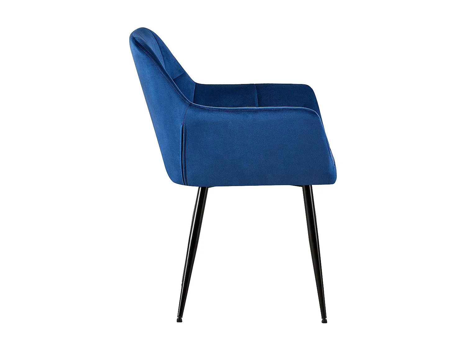 chaises avec accoudoirs - Velours - Bleu - Emia