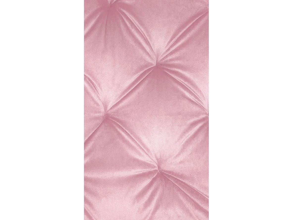 Lot de 2  Chaise gondole - Velours & Métal - Rose - Stanley