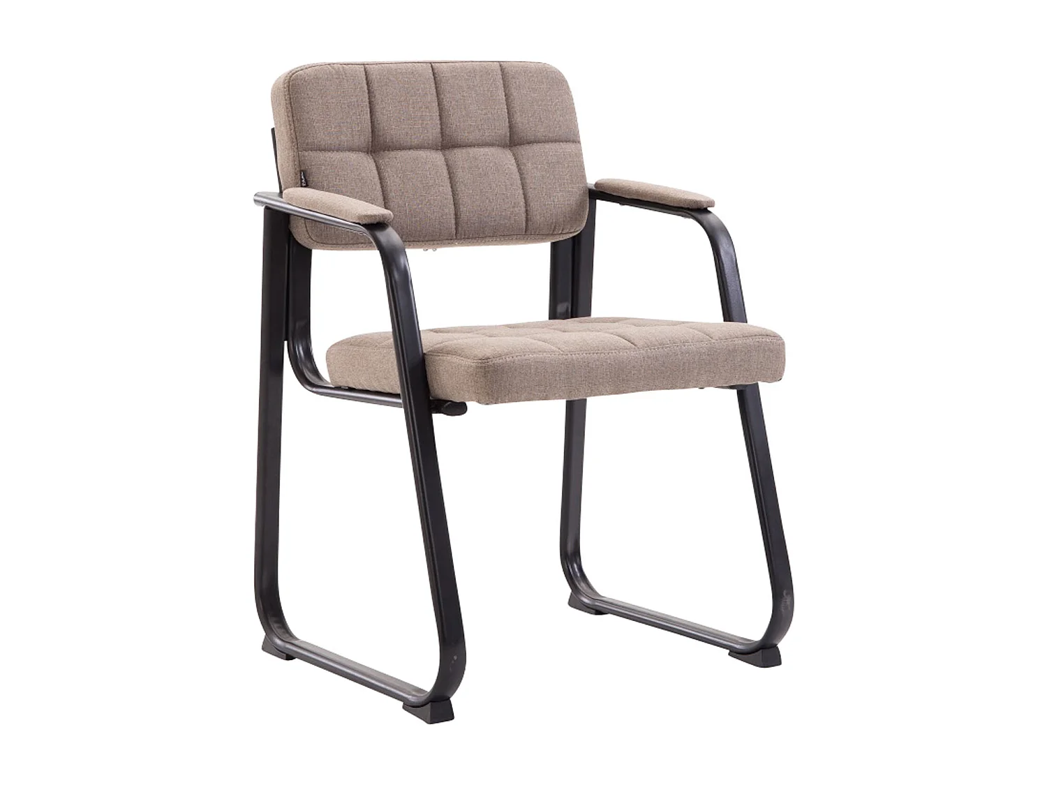 chaises avec accoudoirs - Tissu & Blanc - Taupe - Canada B