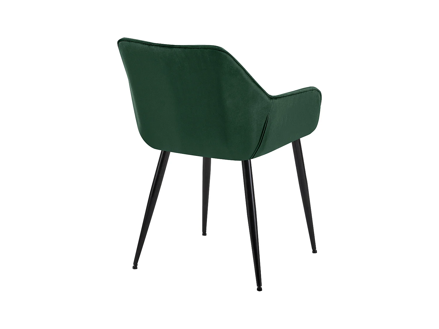 Silla con reposabrazos - Terciopelo - Verde - Vessa