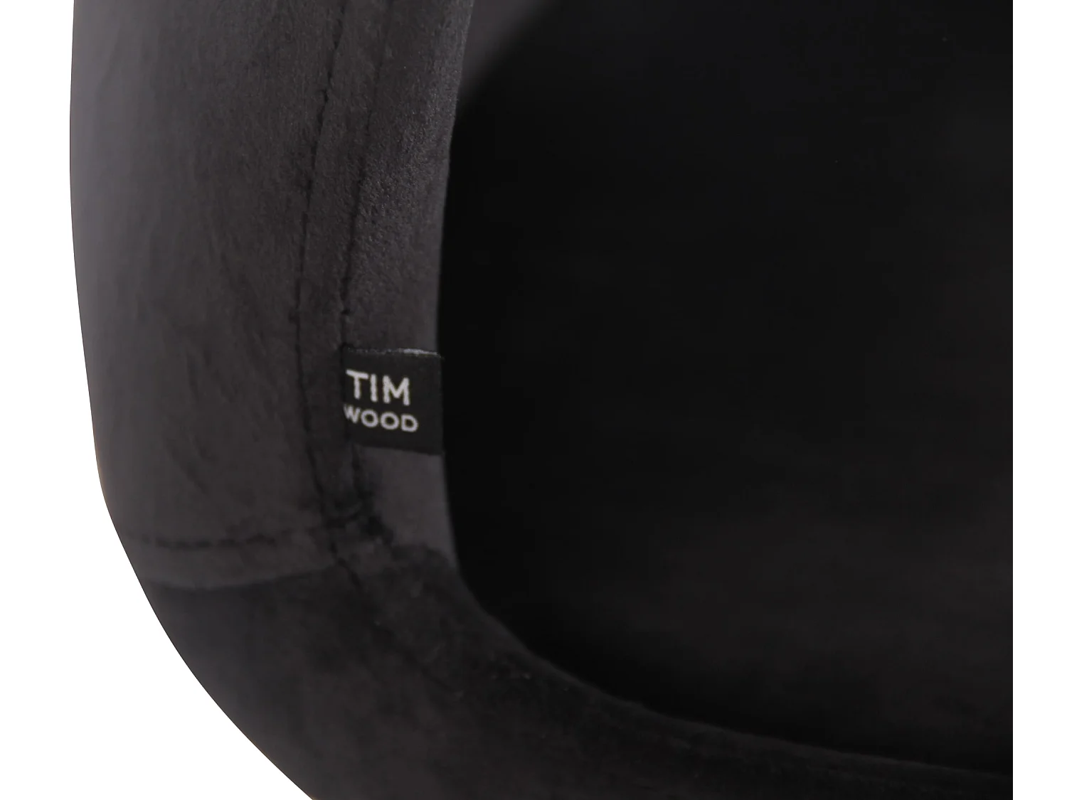 Lot de 2  chaise salle à manger - Velours - Noir - Luna